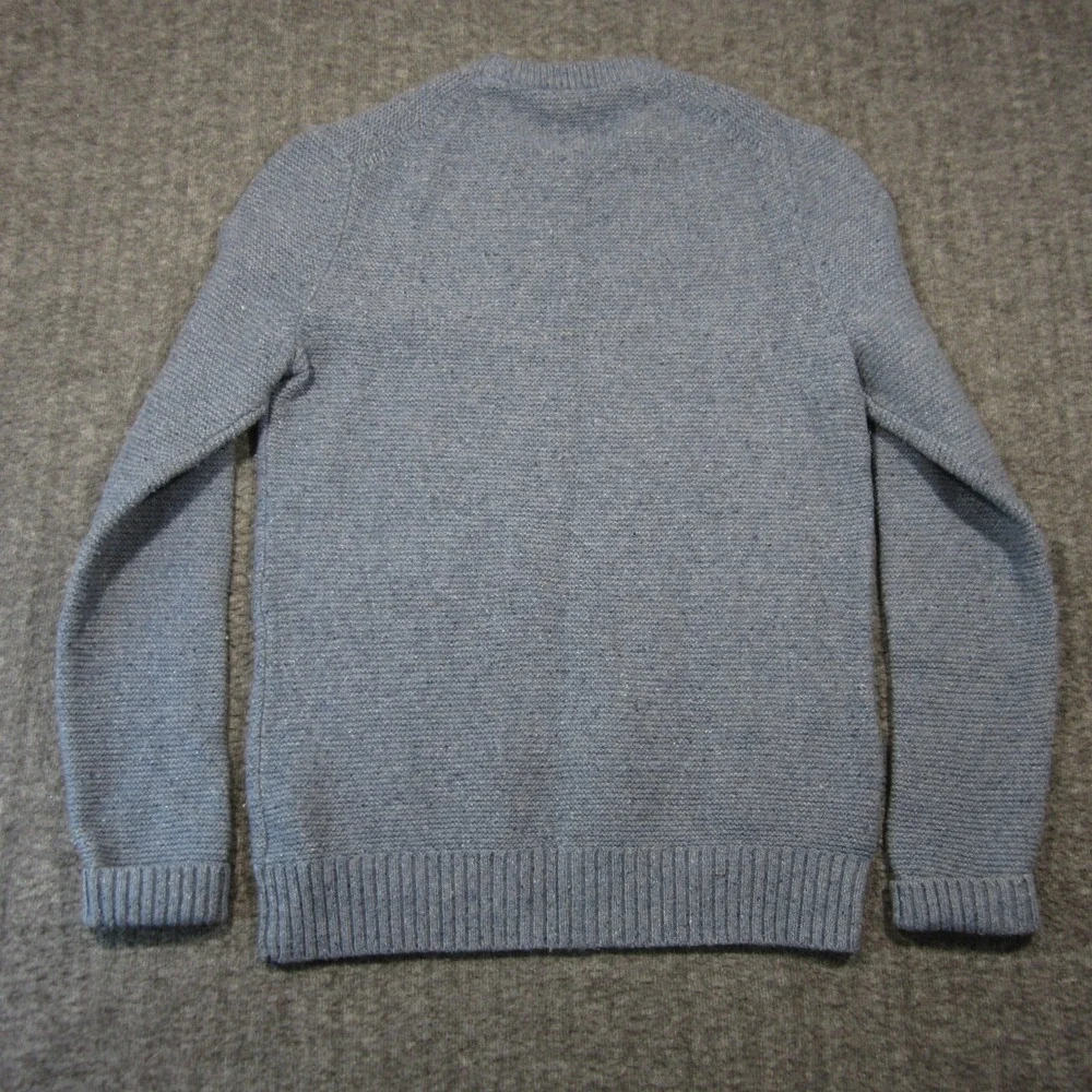 Gap Lambswool Sweater Men M Slate Pullover Crewneck Coastal‎ Preppy Cabincore